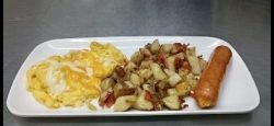 eggs with cheese and potatoes
